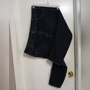 Lane Bryant Womens Skinny Tighter Tummy Technology 28 Short Dark Wash Jeans